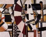 Fernard Leger Red wheel oil on canvas